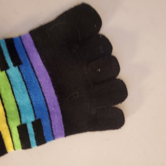 Fun rainbow ๐ ๐น toe socks great gift ๐ idea - Picture 3 of 4